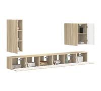 vidaXL Conjunto de muebles 6 piezas Roble Sonoma – Multifuncional y almacenamiento eficiente