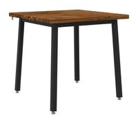 vidaXL 60 x 55 x 75 cm Madera de Acacia Sólida Natural y Negro