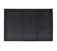 vidaXL Manteles individuales rectangulares 6 unidades bambú 30x45 cm Negro