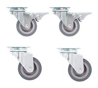vidaXL 8X Ruedas Giratorias Manipulación Materiales Muebles Bancos Trabajo Carritos Compra Estanterías Resistencia Golpes Suaves con Diámetro 50mm