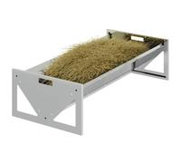 vidaXL Abrevadero para Ganado Plateado 108 x 50 x 28 cm, Jardín y terraza, Moderno, Duradero, con diseños innovadores para Espacios Exteriores cómodos y Elegantes