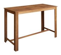 vidaXL Mesa de bar de madera de acacia maciza 150x70x105 cm