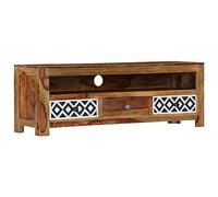 vidaXL Acacia Mueble TV Madera Maciza Cajones Compartimento Mesa Baja Palisandro Estante Televisión Aparador Televisor Salón Comedor Dormitorio Sala