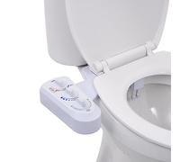 vidaXL Accesorio de Bidé para Inodoro 2 Boquillas Agua Caliente y Fría Recambios Rociador de Váteres Suspendidos Cuarto de Baño Ducha Asiento
