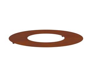 vidaXL Adecuado para Anillo de Árbol Plano Oxidado Ø30/60 cm | Un estilo rústico único con un aire natural y envejecido, Inserciones elegantes que le dan un toque de encanto,