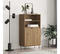 vidaXL Alacena 60 x 36 x 110 cm Madera de ingeniería, Almacenamiento moderno para sala, altillo rectangular, , armario , mueble contemporáneo, diseño elegante