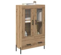 vidaXL Alacena con cajón Corona Roble Artesanal 69,5 x 31 x 115 cm, Almacenamiento Moderno Tipo Vitrina, diseño Rectangular, Mueble Funcional, Armario Minimalista con cajones
