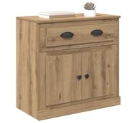 vidaXL Alacena con cajón Roble Artesanal 70 x 35,5 x 67,5 cm, Alto Armario Rectangular Moderno, Espacio Amplio, Funcional y Elegante para tu Sala