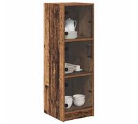 vidaXL Alacena Madera Vieja 35 x 37 x 109 cm Madera contrachapada, Comedor, aparador rústico, Mueble versátil, Almacenamiento en Madera, Armario con Puerta de Vidrio