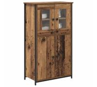 vidaXL Alacena Madera Vieja 62 x 32 x 106,5 cm Madera contrachapada, Cabinet Moderno para Sala de Estar, Armario Rectangular con Puertas, Mueble fácil de Limpiar y organizar