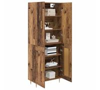 vidaXL Alacena Madera Vieja 69,5 x 34 x 180 cm Madera contrachapada, Sala de Estar, estantería Moderna, Unidad de Almacenamiento, estantes Decorativos, diseño Abierto