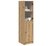 vidaXL Alacena Roble Artesanal 35 x 37 x 142 cm Madera contrachapada, Mueble de Almacenamiento para Comedor, estantería Moderna, aparador Funcional, diseño Rectangular, gabinete Elegante