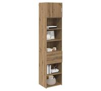 vidaXL Alacena Roble Artesanal 50 x 42,5 x 225 cm Madera contrachapada, Sala de Estar, Almacenamiento Modular, Mueble Amplio, Moderno, armarios montados en la Pared, diseño Elegante