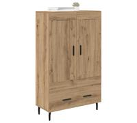 vidaXL Alacena Roble Artesanal 69,5 x 31 x 115 cm Madera contrachapada, Almacenamiento Amplio, aparador Moderno para Sala, Mueble Funcional, diseño Estiloso Que Ahorra Espacio