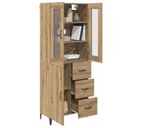 vidaXL Alacena Roble Artesanal 69,5 x 34 x 180 cm Madera contrachapada, Almacenamiento para Sala, Mueble Alto Moderno, Armario Rectangular, Organizador Que Ahorra Espacio, soluciones para Interiores