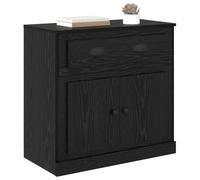 vidaXL Alacena Roble Negro 70 x 35,5 x 67,5 cm Madera contrachapada, Alto Armario Rectangular Moderno, Espacio Amplio, Funcional y Elegante para tu Sala