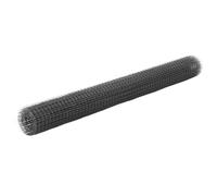 vidaXL Alambrada de gallinero acero revestimiento PVC gris 10x1,5 m, cerca de alambre, alambrada metálica, rollo de alambre de malla, alambre de malla