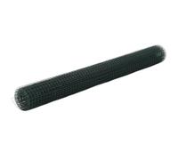 vidaXL Alambrada de gallinero acero revestimiento PVC verde 10x1,5 m, cerca de alambre, alambrada metálica, rollo de alambre de malla