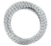 vidaXL Alambre de Espino Concertina, Alambrada de Púas, Alambre de Seguridad para Cercas, Alambrada para Jardín Prisiones, Acero Galvanizado 300 m