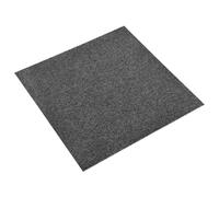 vidaXL Alfombra 20 pcs Antracita 50 x50 cm 100% Polipropileno, Losetas de moqueta Modernas, Suelo Interior Duradero, Modular Antideslizante, decoración de Habitaciones con Patrones, instalación fácil