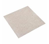 vidaXL Alfombra 20 pcs Beige Claro 50 x50 cm 100% Polipropileno, Losetas de moqueta Modernas, Suelo Interior Duradero, Modular Antideslizante, decoración de Habitaciones con Patrones