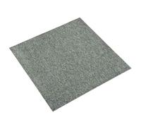 vidaXL Alfombra 20 pcs Verde 50 x 50 cm 100% Polipropileno, Losetas de moqueta Modernas, Suelo Interior Duradero, Modular Antideslizante, decoración de Habitaciones con Patrones, instalación fácil