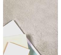 vidaXL Alfombra Antideslizante de sintética de Conejo OLITE Beige, Alfombra Suave de Lujo, Moderna, Antideslizante, Decorativa y acogedora para el Suelo, diseño para Interiores