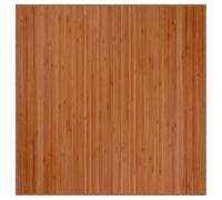 vidaXL Alfombra Cuadrada bambú marrón 100x100 cm, Alfombra de área, Alfombra de Sala de Estar, Alfombra de Cocina, Alfombra de Piso