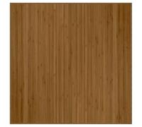 vidaXL Alfombra Cuadrada bambú marrón 100x100 cm, Alfombra de área, Alfombra de Sala de Estar, Alfombra de Cocina, Alfombra de Piso