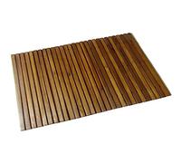 vidaXL Alfombra Cuarto Baño 80x50 cm Felpudo Madera de Acacia Tapete de Suelo