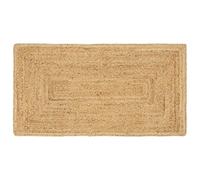 vidaXL Alfombra Beige 60 x 110 cm Yute, Alfombra de Yute Plegable, Decorativa, rústica para Sala, Entrada Beige, ecológica y Llena de Encanto