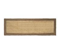 vidaXL Alfombras de área Gris 80 x 250 cm Yute, Alfombra para Sala, Decoración de Yute Beige Hecha a Mano, Área Rectangular, Estilo Indoor de Lujo