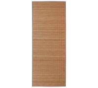 vidaXL Alfombra de bambú Natural Rectangular Color marrón, 120 x 180 cm