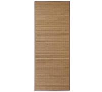vidaXL Alfombra de bambú Natural Rectangular Color marrón, 80 x 200 cm