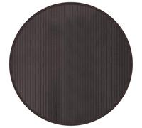 vidaXL Alfombra de bambú redonda, alfombra de bambú antideslizante para salón, alfombra de cocina, pasillo, moderna, marrón oscuro, 80 cm, bambú