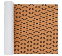 vidaXL - Alfombra de barco a rayas, color marrón y negro, 190 x 70 cm, EVA, alfombra marina rectangular, pegatina y duradera, revestimiento EVA de moda para el suelo y el puente de barco