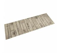 vidaXL Alfombra de Cocina Lavable, Alfombrilla Antideslizante, Felpudo de Puerta, Alfombra de Suelo para Pasillo, Terciopelo Estampado Valla