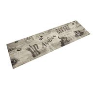 vidaXL Alfombra de Cocina Lavable Terciopelo Gris café 45x150 cm