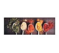 vidaXL Alfombra de Cocina Lavable Spoons Felpudo Pasillo Oficina Salón Sala de Estar Vestíbulo Antideslizante Estera Esterilla de Suelo 45x150 cm