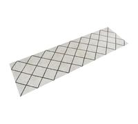 vidaXL Alfombra de Cocina Lavable Terciopelo Cuadrados 45x150 cm
