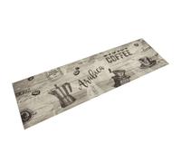 vidaXL Alfombra de Cocina Lavable Terciopelo Gris café 45x150 cm