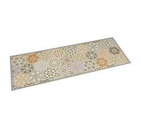 vidaXL Alfombra de Cocina Lavable Terciopelo hexágonos Pastel 60x180cm