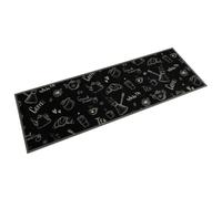 vidaXL Alfombra de Cocina Lavable Terciopelo Negro Morning 60x180 cm