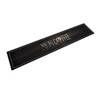 vidaXL Alfombra de Cocina Lavable Terciopelo Texto café 60x300 cm