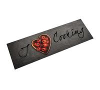 vidaXL Alfombra de cocina lavable terciopelo texto Cooking 45x150 cm