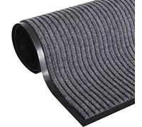 vidaXL Alfombra de Entrada de PVC Gris, 90 x 150 cm