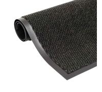 vidaXL Alfombra de Entrada Rectangular de Nudo 120x180 cm Negra