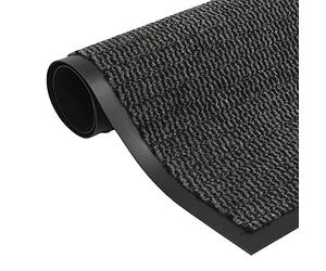 vidaXL Alfombra de Entrada Rectangular de Nudo 90x150 cm Antracita