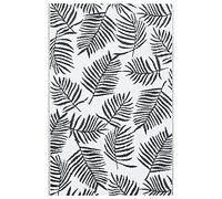 vidaXL Alfombra de Exterior ARAKIL Blanca y Negra 160x230 cm PP