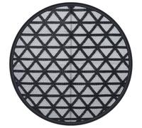 vidaXL Alfombra de Exterior ARAKIL Negra Ø120 cm PP